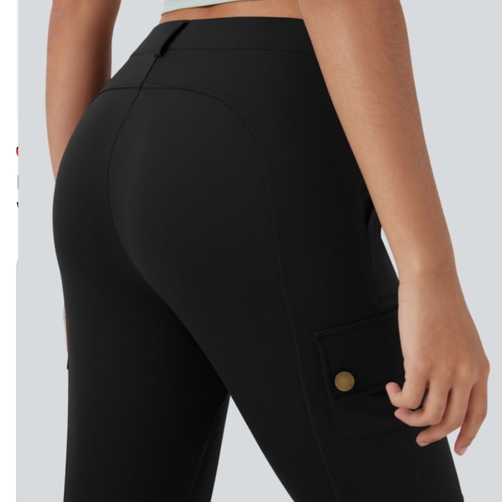 HALARA WOMENS BLACK DAY STRETCH HIGH WAISTED SKINNY CASUAL PANTS LARGE - Picture 2 of 16